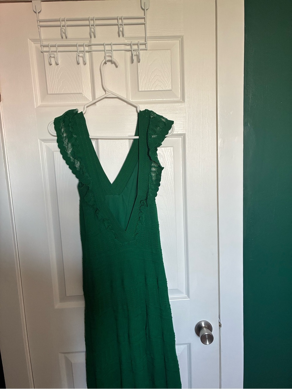 Sezane Emerald Green Backless Maxi Dress - Picture 7 of 7